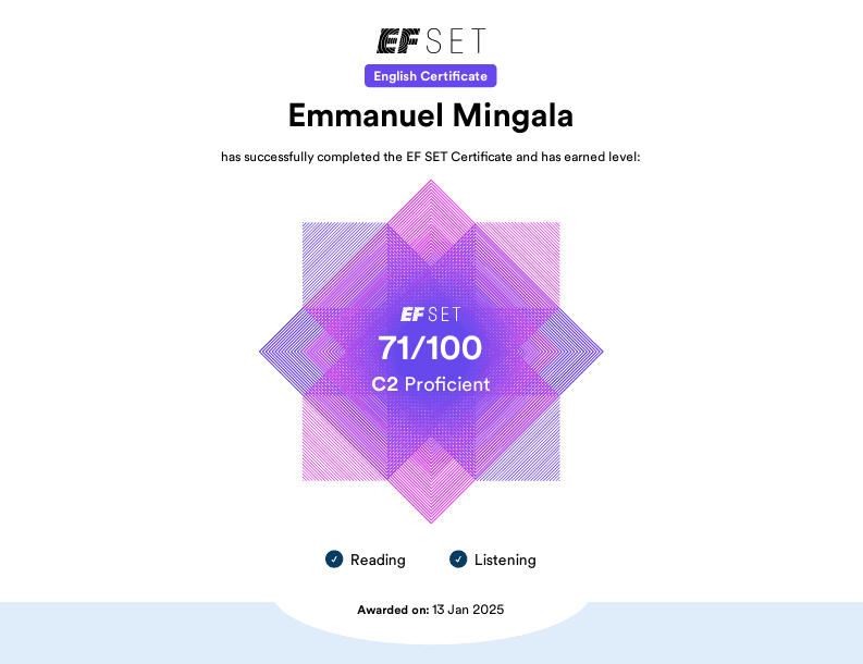 EF Set English Certificate