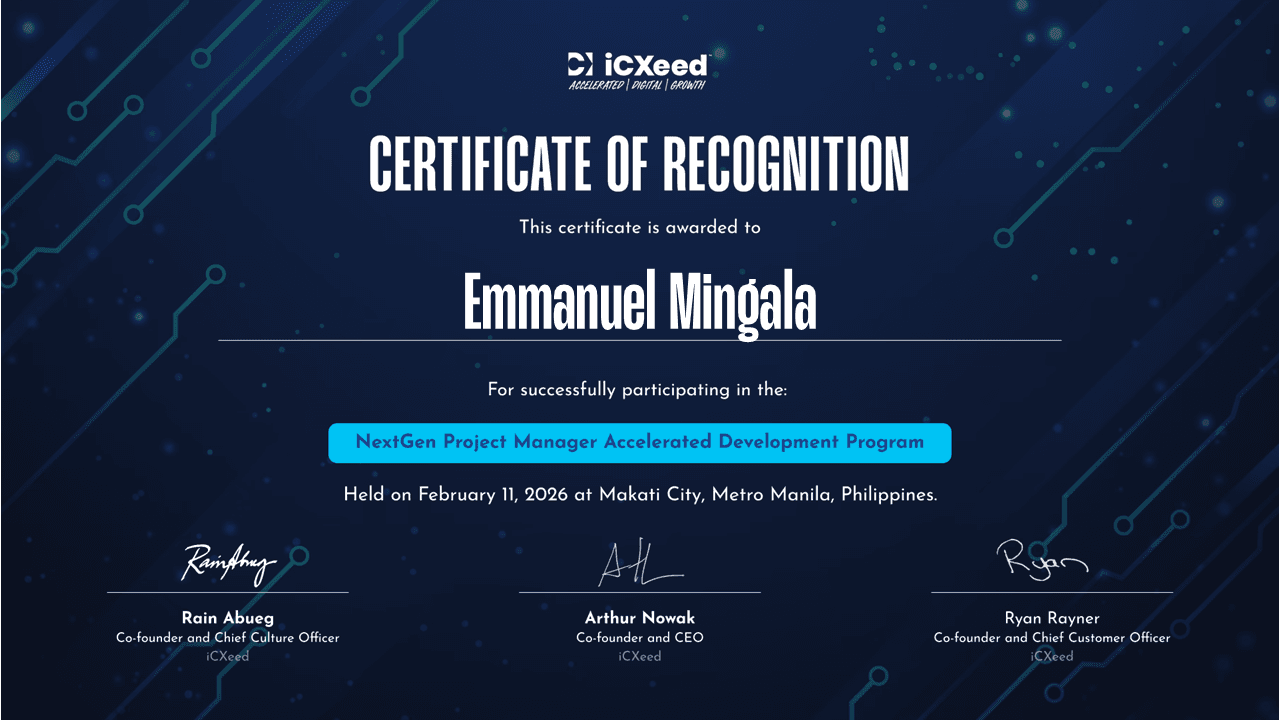 NextGen Project Manager Accelerated Development Program